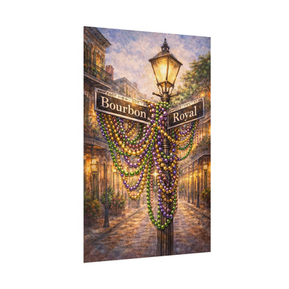 Bourbon Street Mardi Gras Artwork