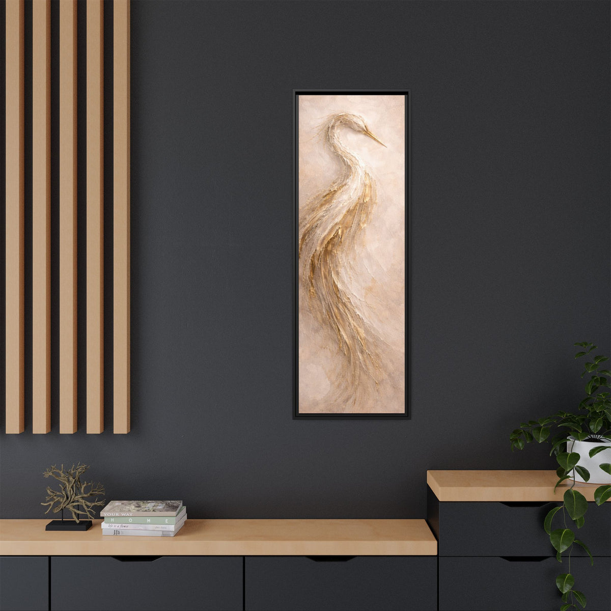 Southern Heirloom Heron Canvas Wall Art