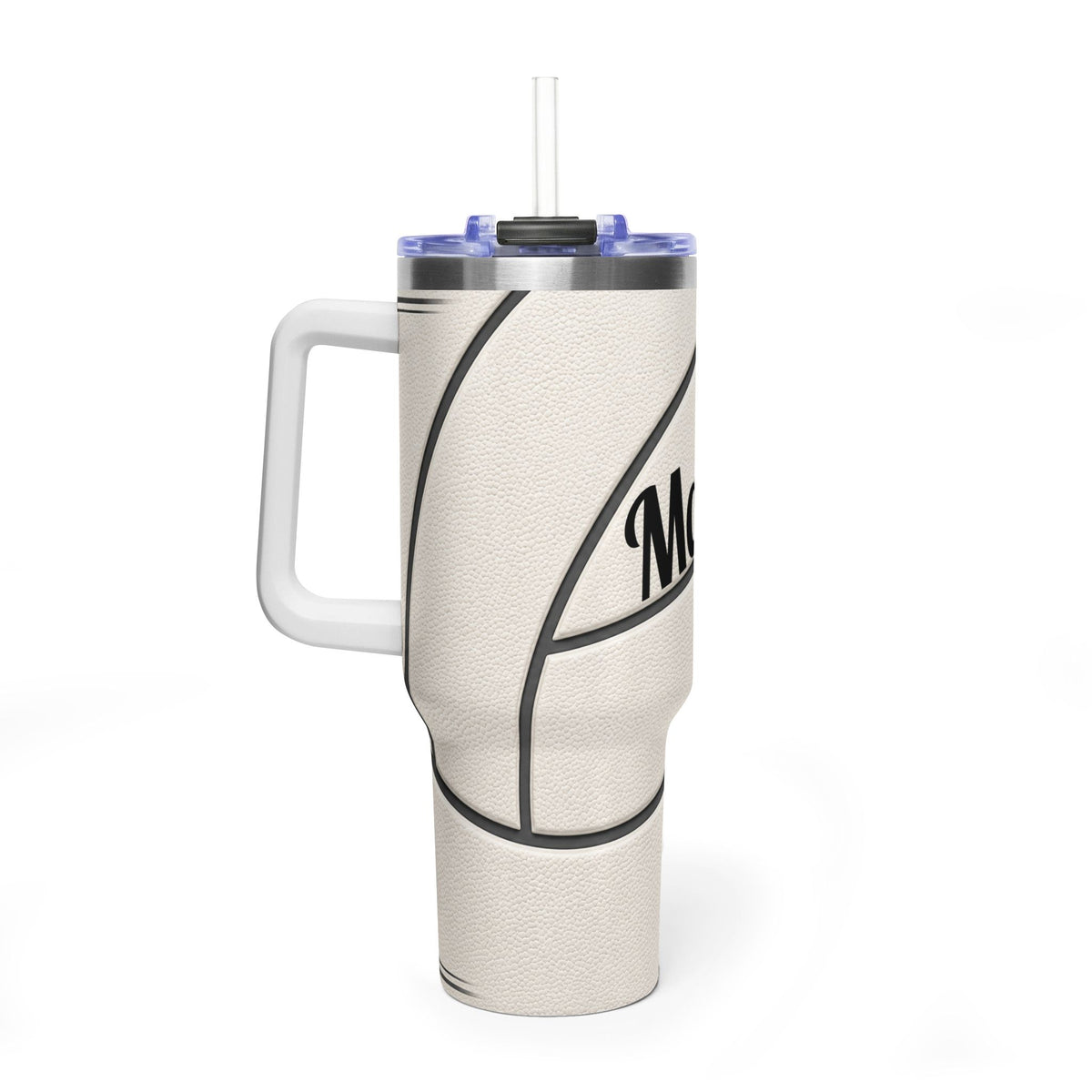 Personalized Volleyball Tumbler – 40 oz Name &amp; Number Travel Cup