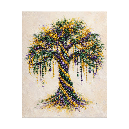 Mardi Gras Bead Tree Wall Art