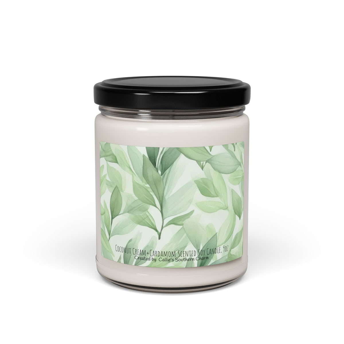 Soy Candle — Fresh Green Leaf Scented 9oz Jar