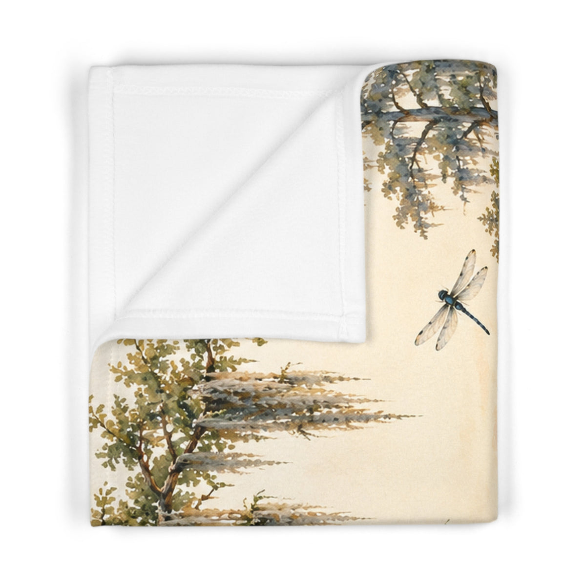Louisiana Bayou Baby Blanket | 30" × 40" Cypress Tree Nursery Fleece Blanket