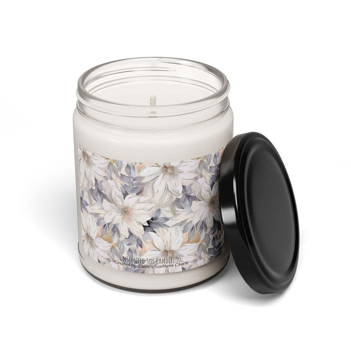 Floral Scented Soy Candle – Relaxing Home Decor, Eco-Friendly Aromathe