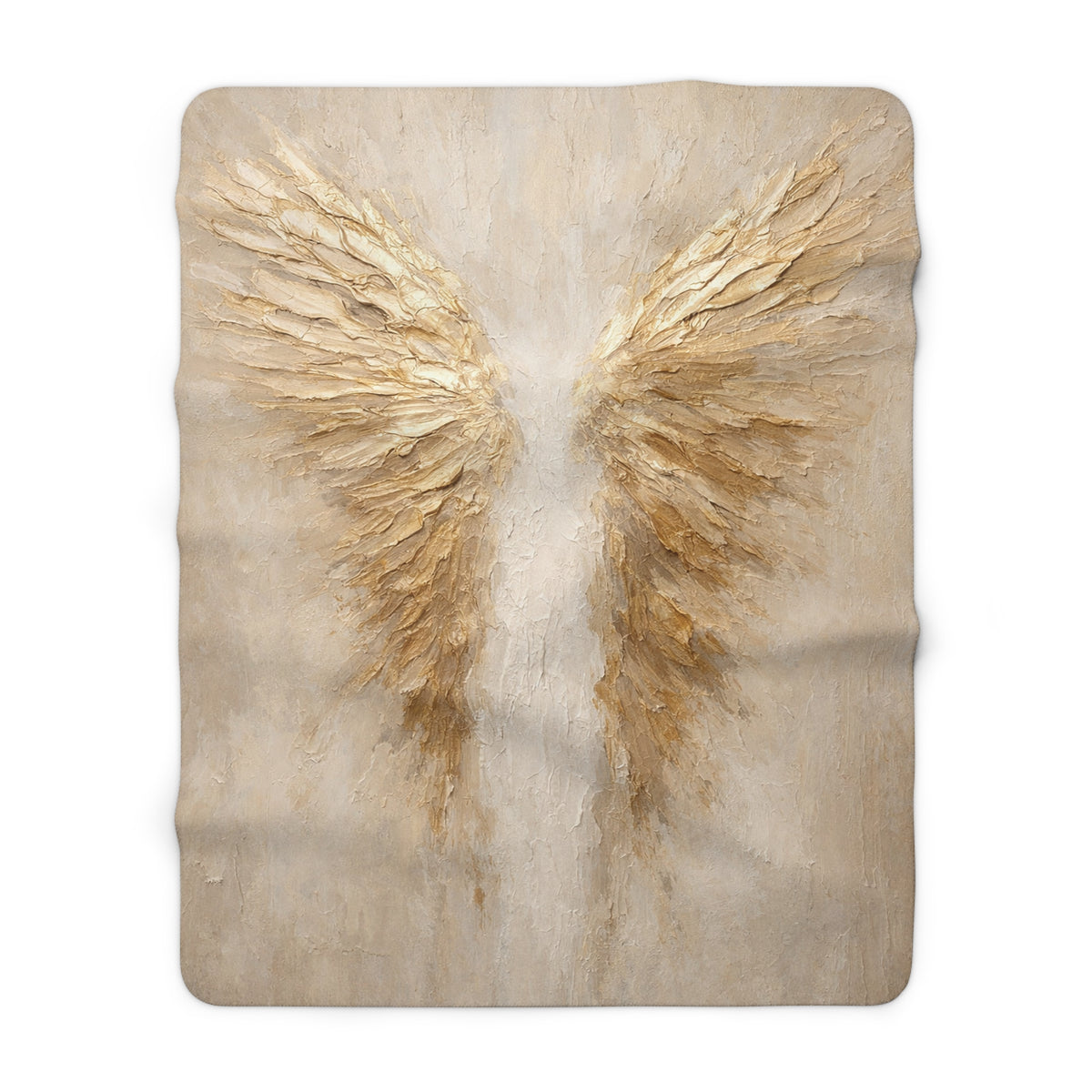 Angel Wings Sherpa Blanket – Soft Cozy Fleece Throw