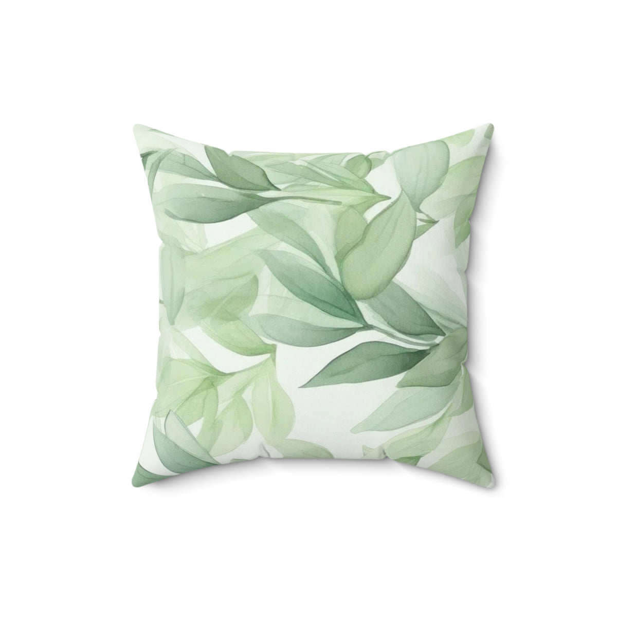 botanical leaf pillow
