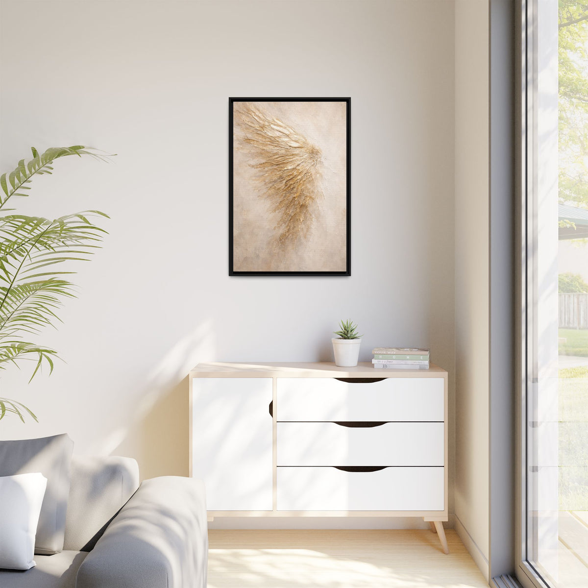 Abstract Angel Wing Canvas Wall Art