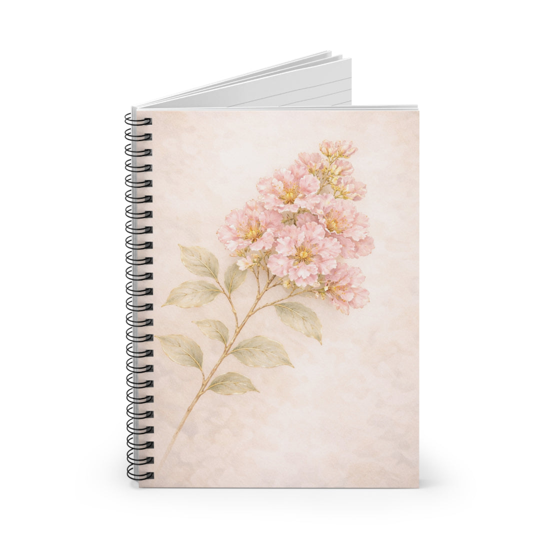 Floral Spiral Notebook, Cute Writing Journal, Gift for Her, Floral Stationery, Back to School Supplies, Inspirational Notebook