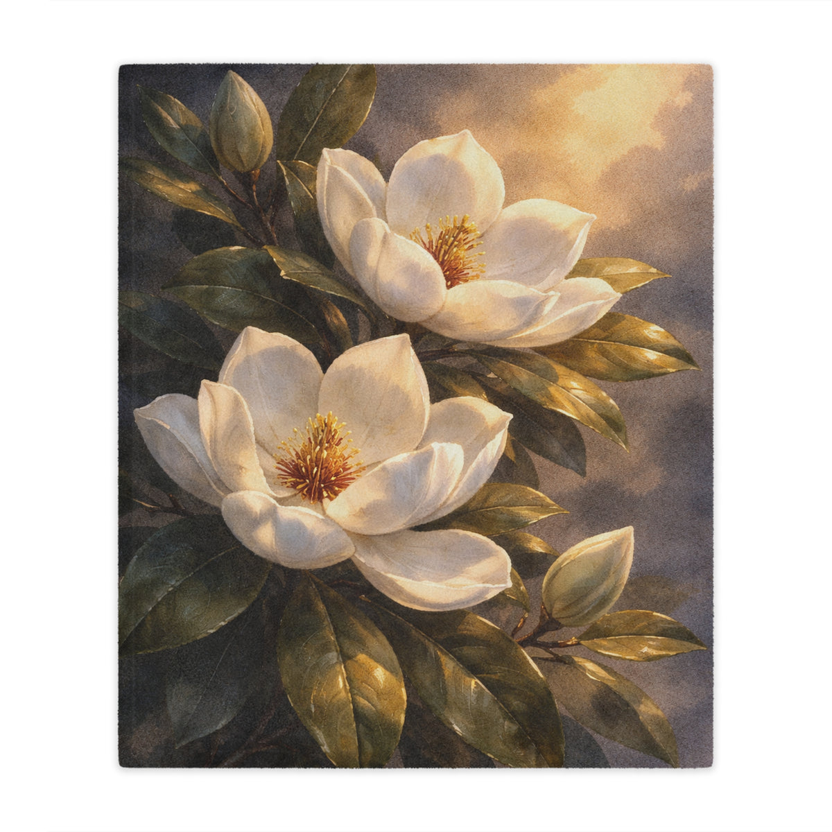 Magnolia Blossom Minky Blanket