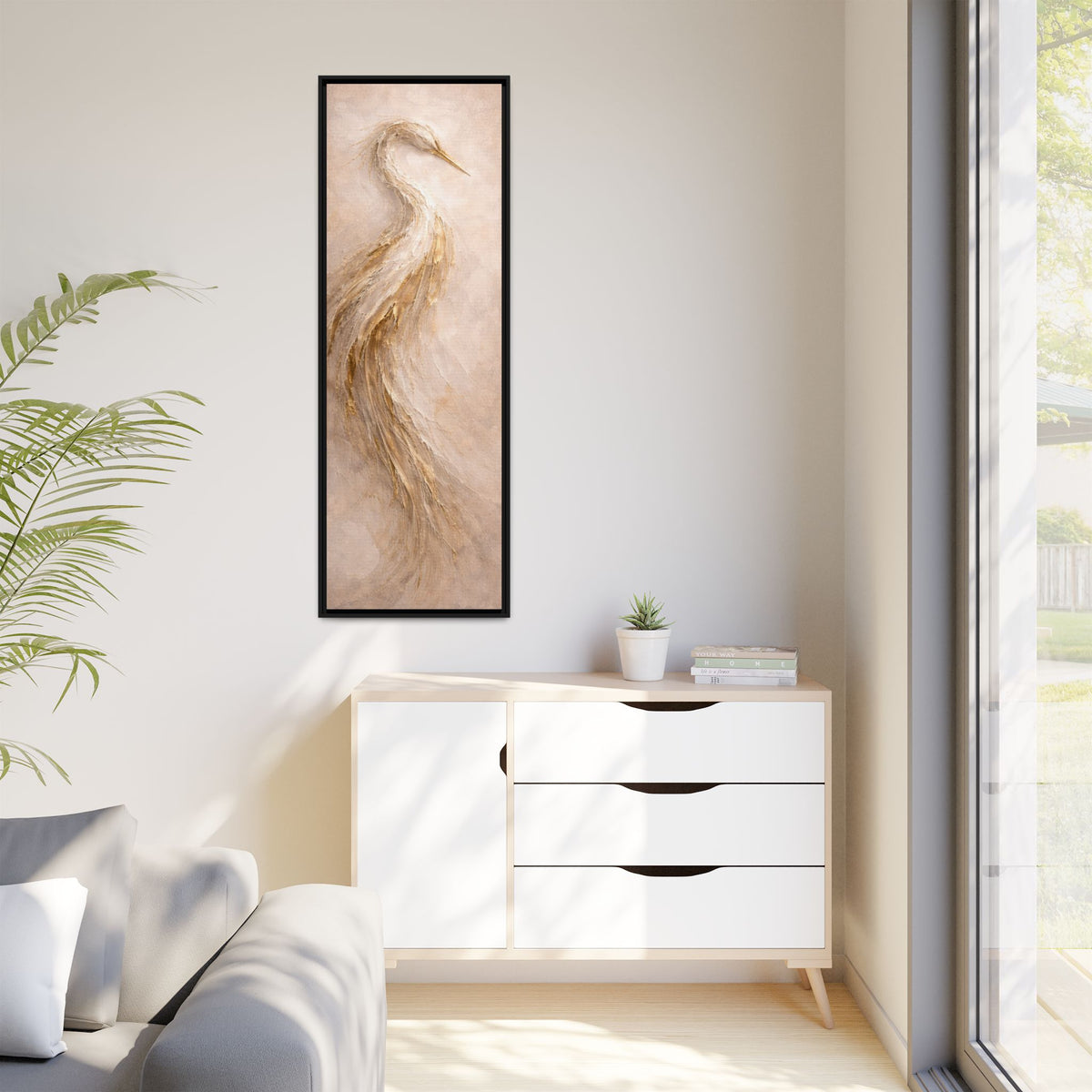 Southern Heirloom Heron Canvas Wall Art