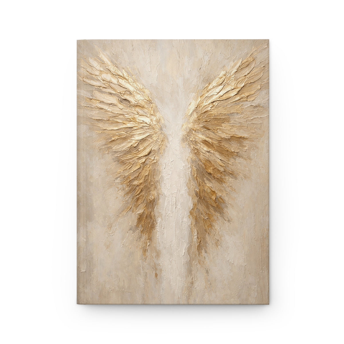 Gold Angel Wings Hardcover Journal