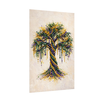 Mardi Gras Bead Tree Wall Art