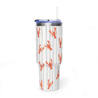 Red Crawfish Pattern Tumbler