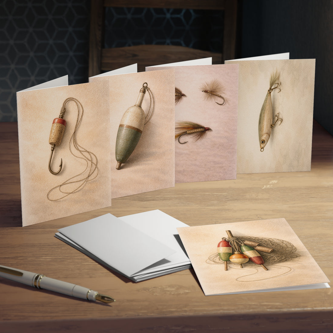Fishing Lures Greeting Cards (5-Pack)