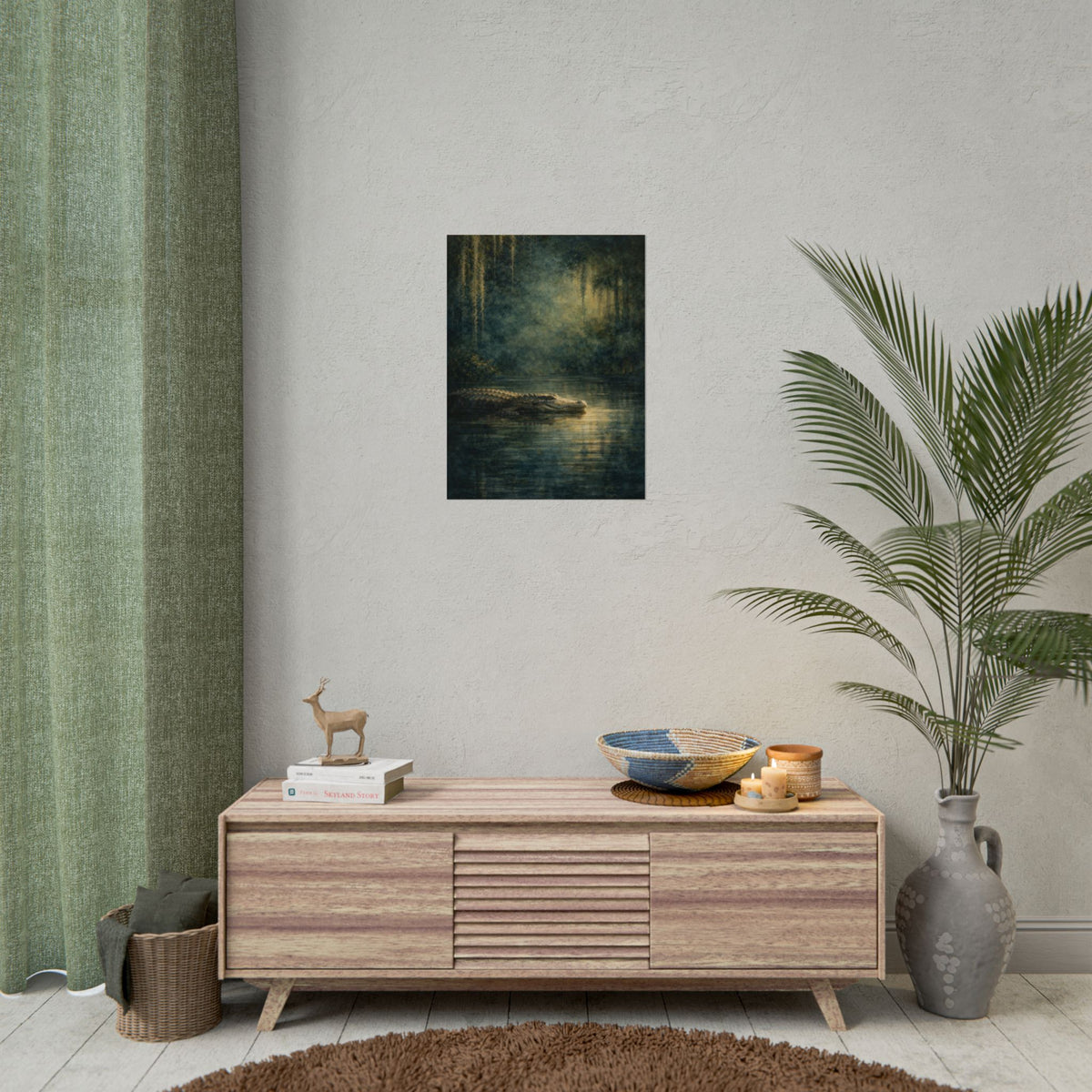 Louisiana Alligator Mystic Spanish Moss Poster