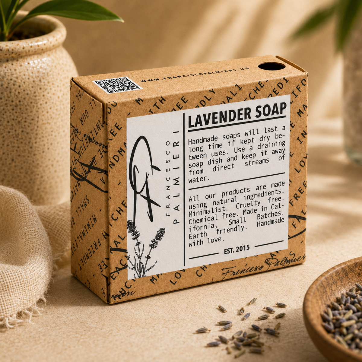 Lavender Bliss Handmade Artisan Soap Bar
