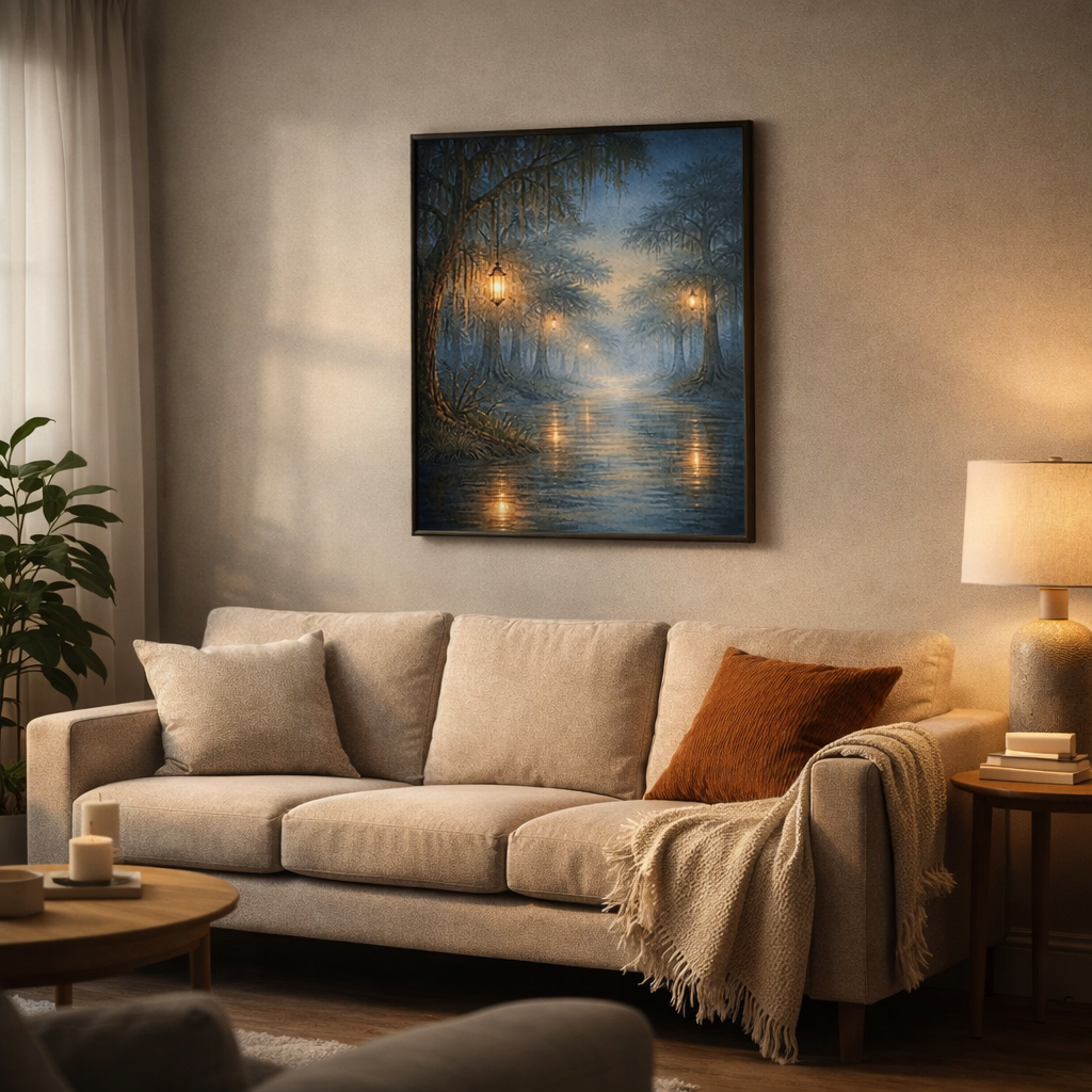Mystic Bayou Lanterns Art