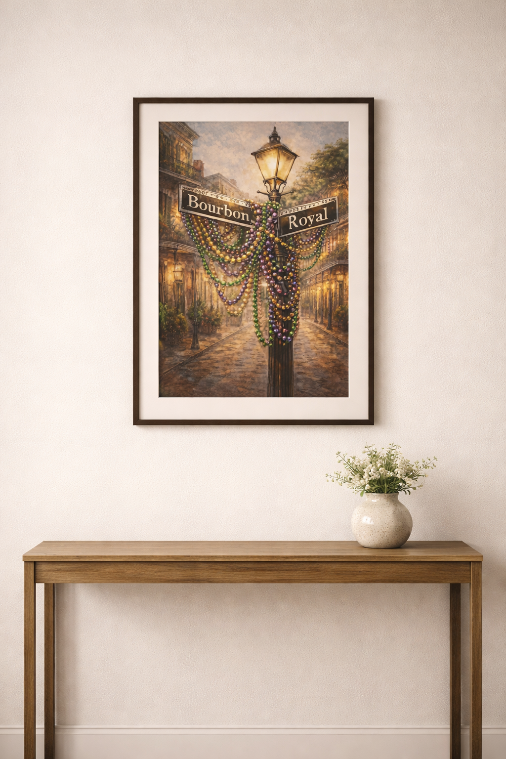 Bourbon Street Mardi Gras Artwork