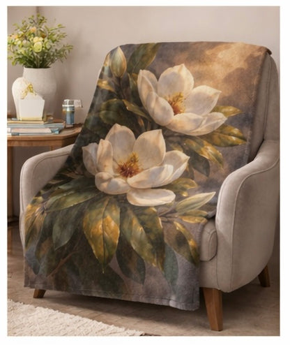 Magnolia Blossom Minky Blanket