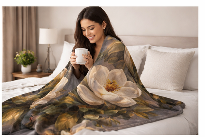 Magnolia Blossom Minky Blanket