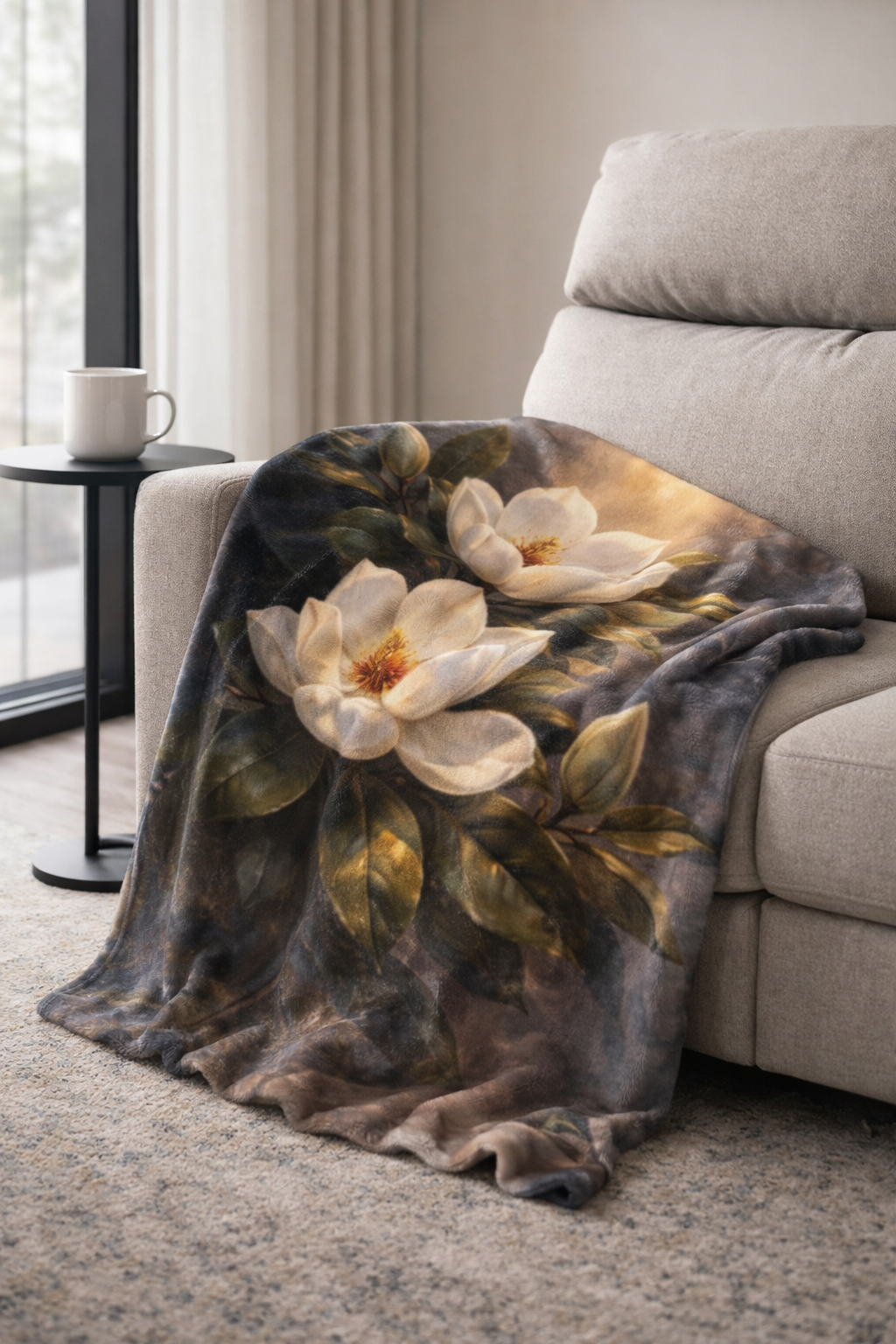 Magnolia Blossom Minky Blanket
