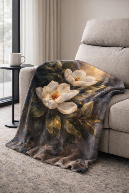 Magnolia Blossom Minky Blanket