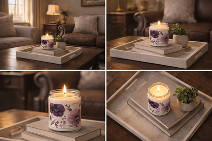 Floral Scented Soy Candle – Aromatherapy Relaxation Candle