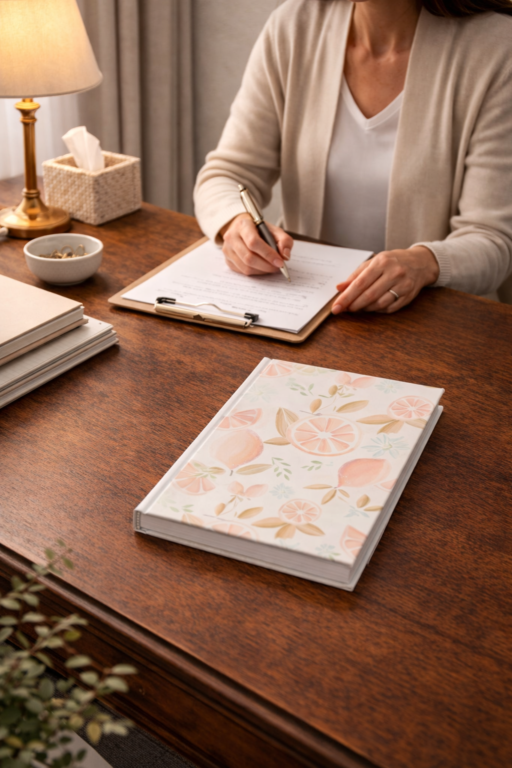 Lemon Blossom Journal | Floral Notebook for Writing