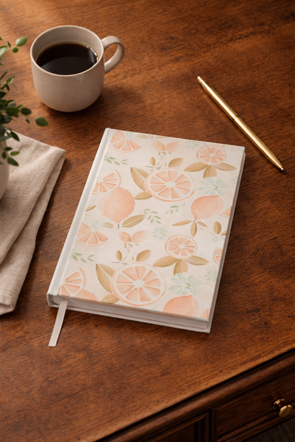 Lemon Blossom Journal | Floral Notebook for Writing