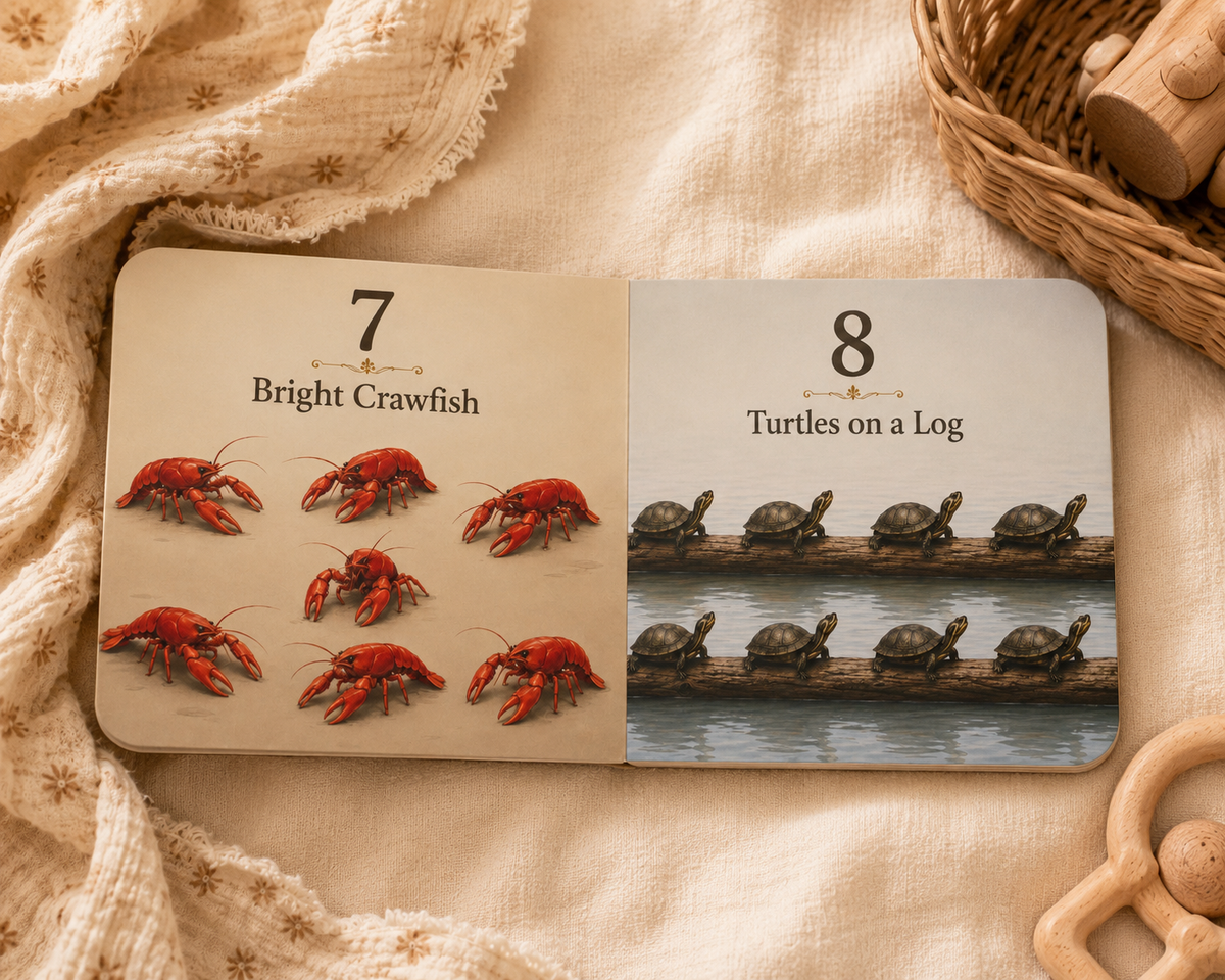 Counting Down the Bayou Board Book