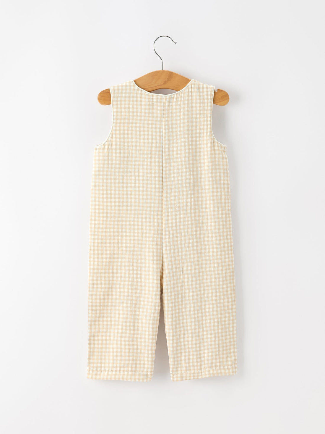 Baby Boys Goose Embroidered Gingham Jon Jon