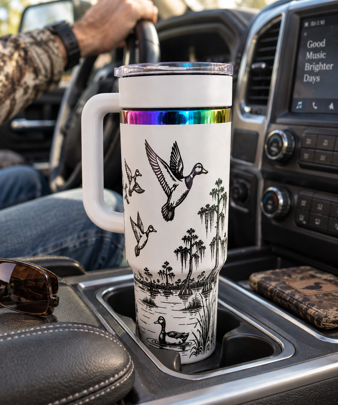 Duck Hunting Tumbler – Engraved 40 oz Waterfowl Travel Cup