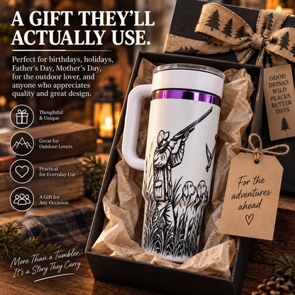 Duck Hunting Tumbler – Engraved 40 oz Waterfowl Travel Cup