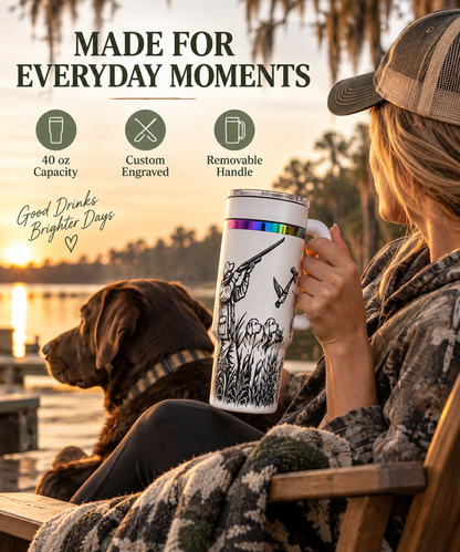 Duck Hunting Tumbler – Engraved 40 oz Waterfowl Travel Cup