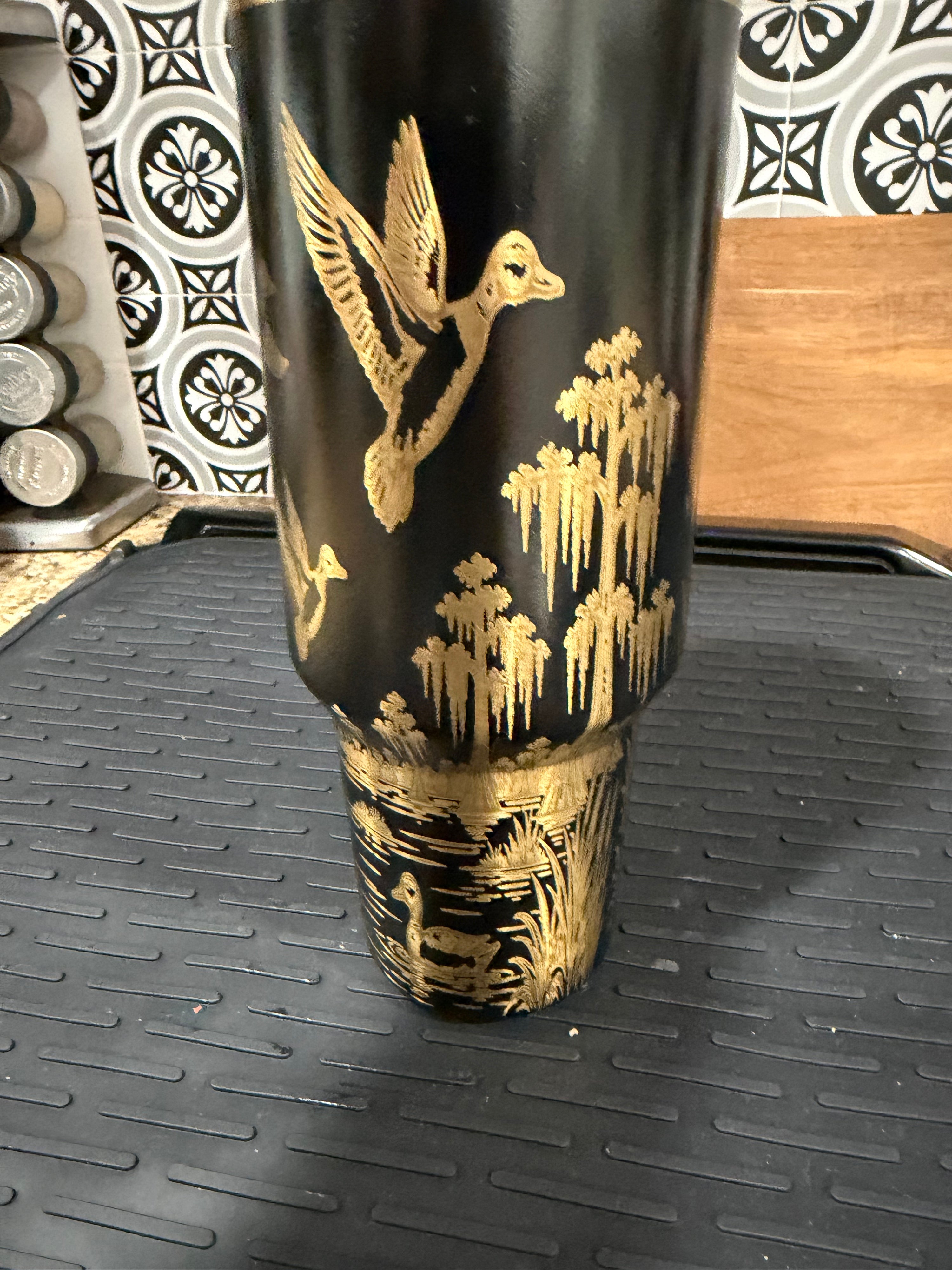 Duck Hunting Tumbler – Engraved 40 oz Waterfowl Travel Cup