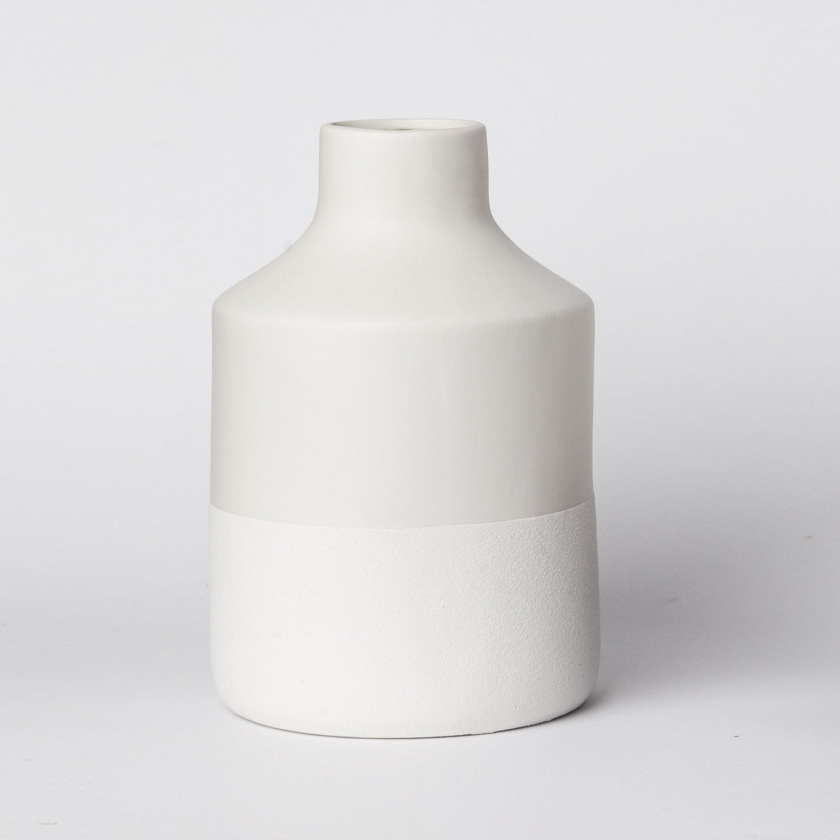 Two-Tone Ceramic Vase | Modern Neutral Home Decor