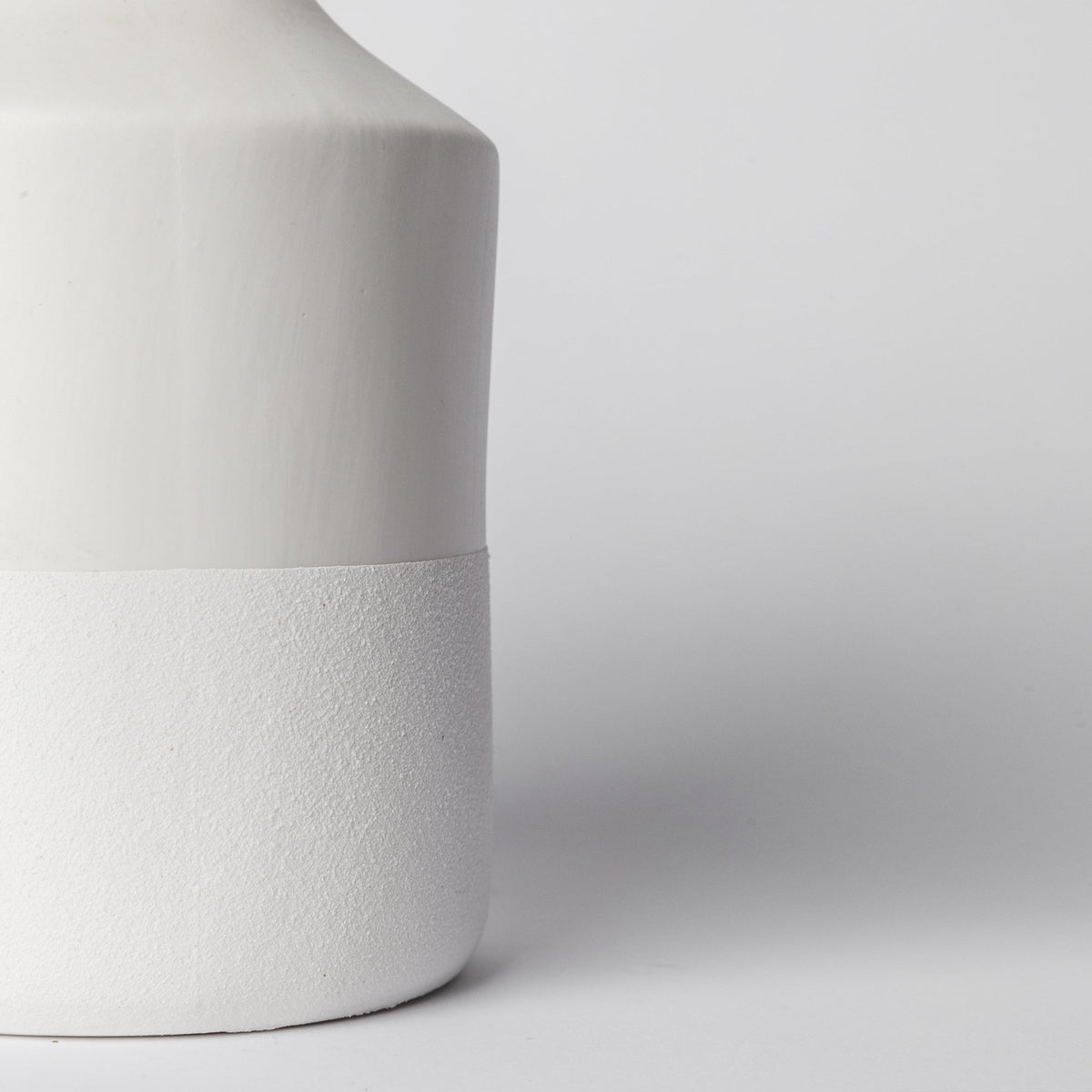 Two-Tone Ceramic Vase | Modern Neutral Home Decor