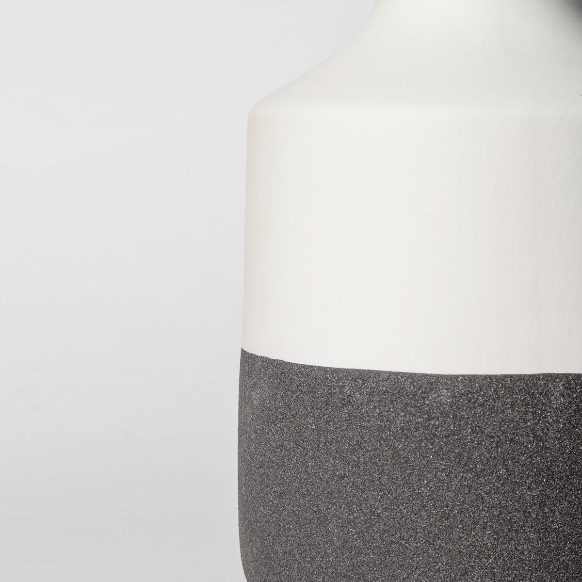Two-Tone Ceramic Vase | Modern Neutral Home Decor