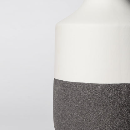 Two-Tone Ceramic Vase | Modern Neutral Home Decor
