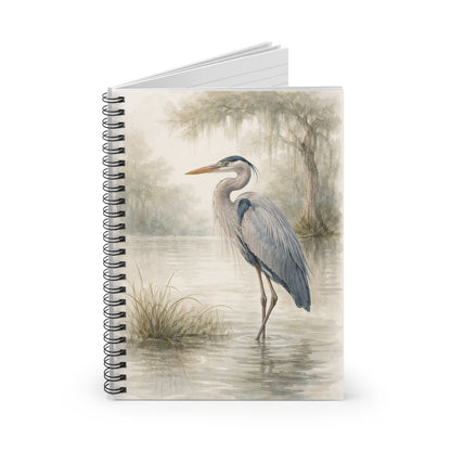 Heron Watercolor Spiral Notebook