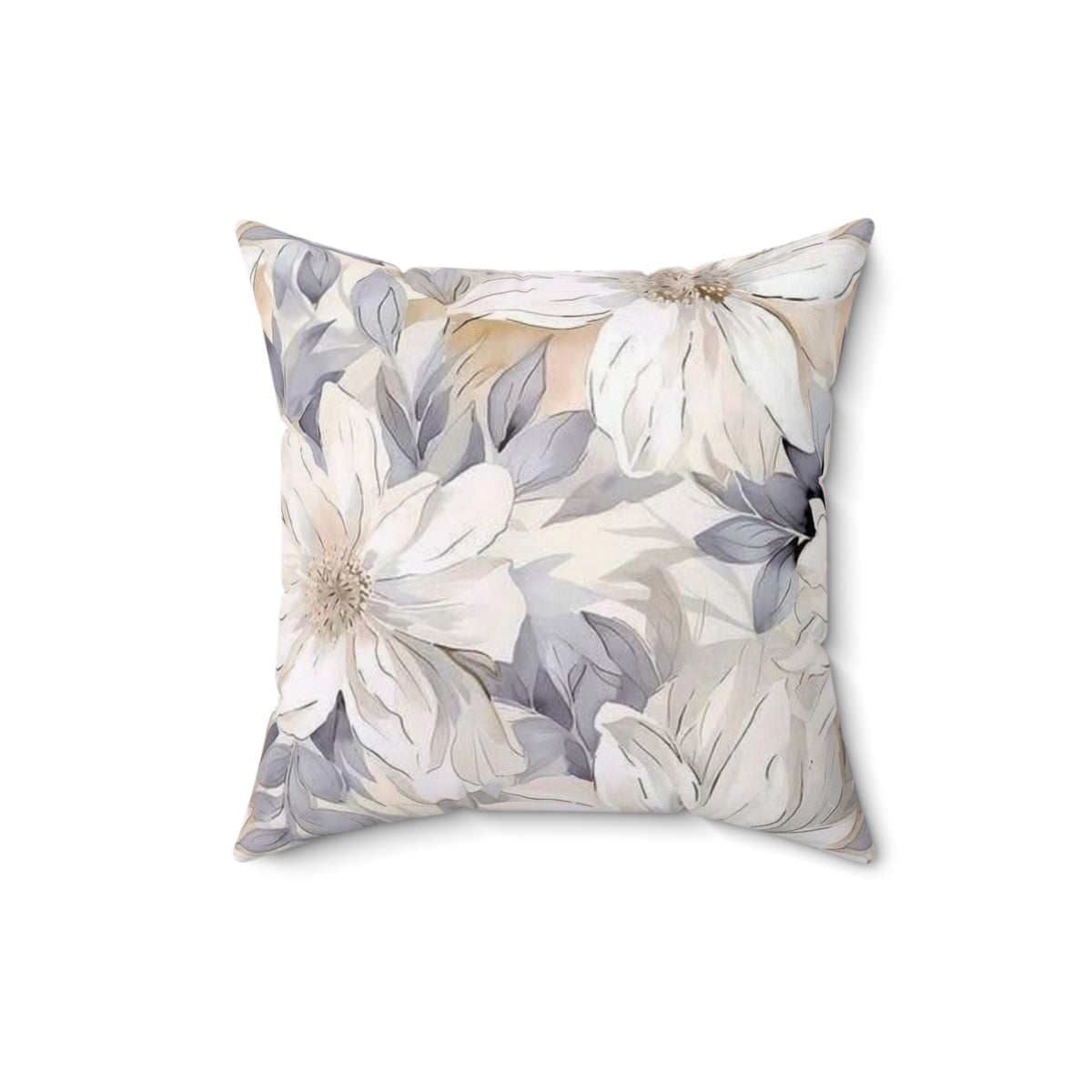floral square pillow