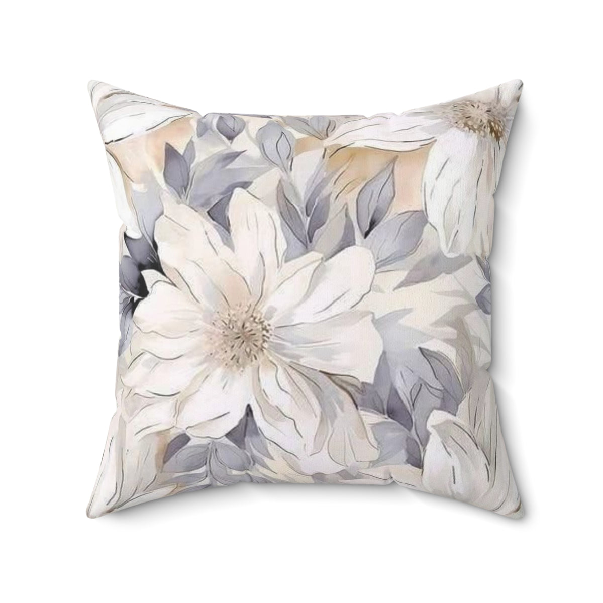 floral square pillow