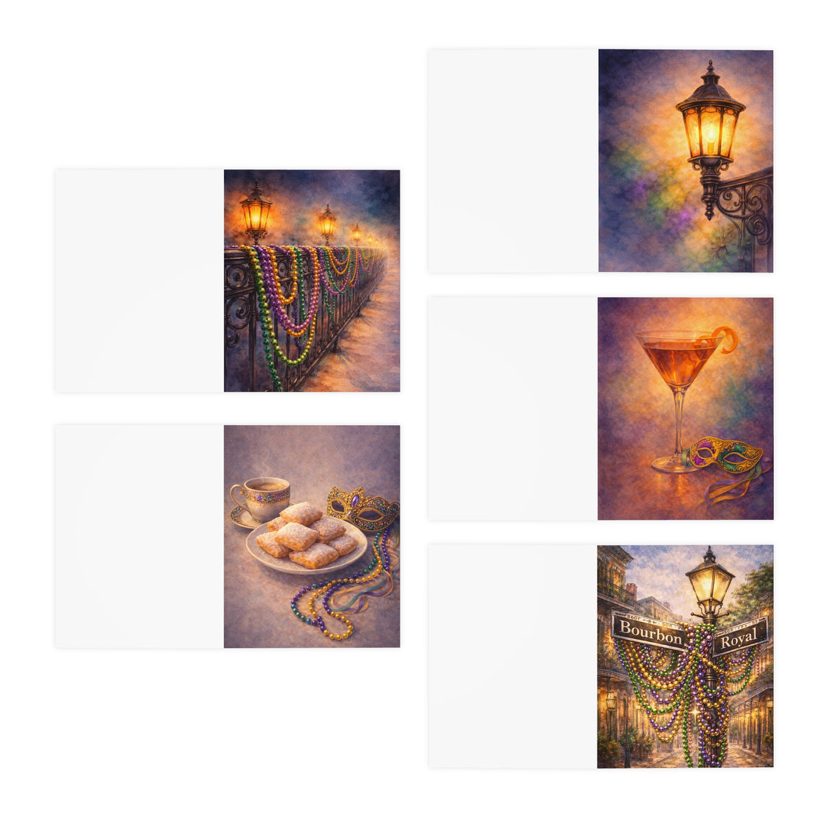 Mardi Gras greeting cards