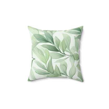 botanical leaf pillow