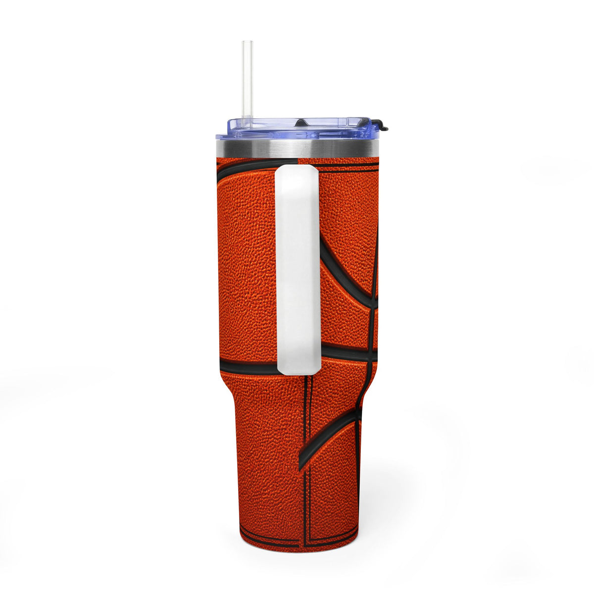 Personalized Basketball Tumbler – 40 oz Name &amp; Number Travel Cup