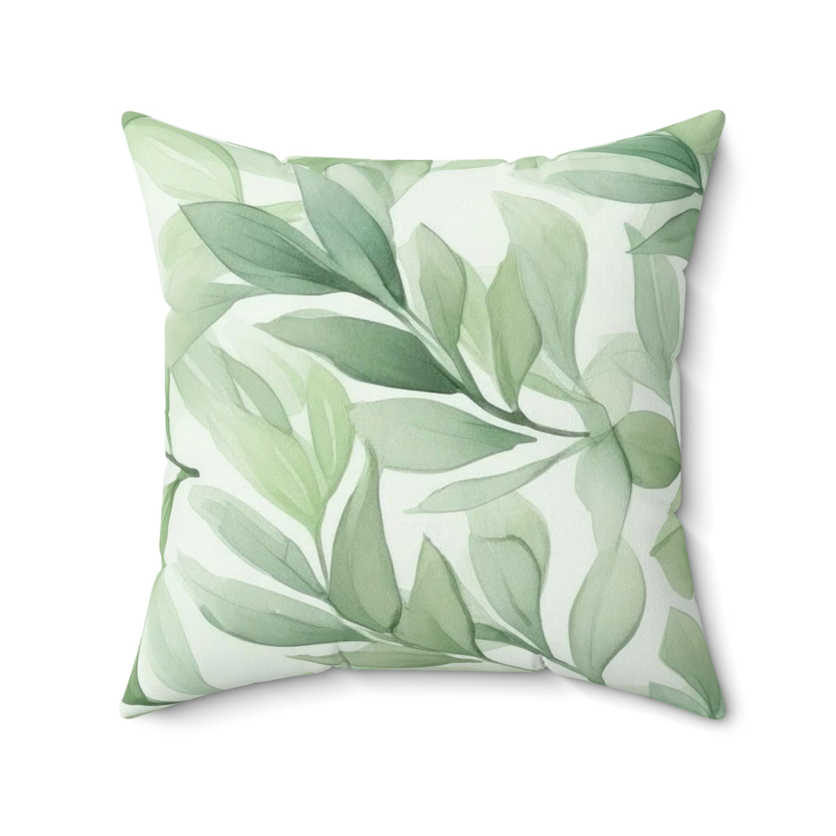 botanical leaf pillow