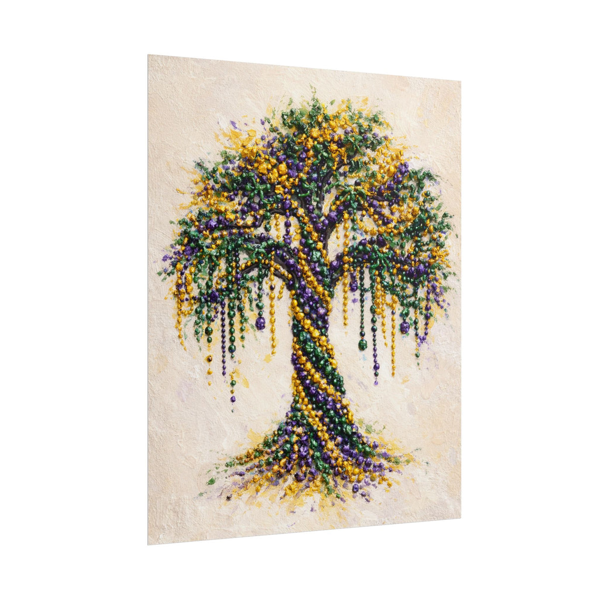 Mardi Gras Bead Tree Wall Art