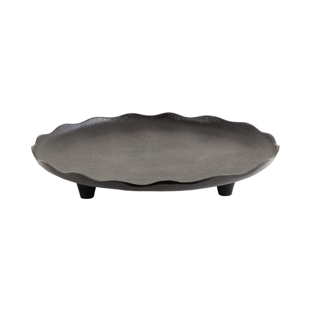 Alessia Decorative Footed Serving Tray | Antique Bronze