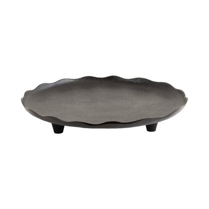 Alessia Decorative Footed Serving Tray | Antique Bronze
