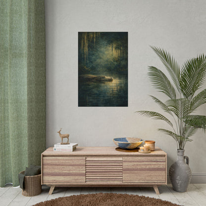 Louisiana Alligator Mystic Spanish Moss Poster