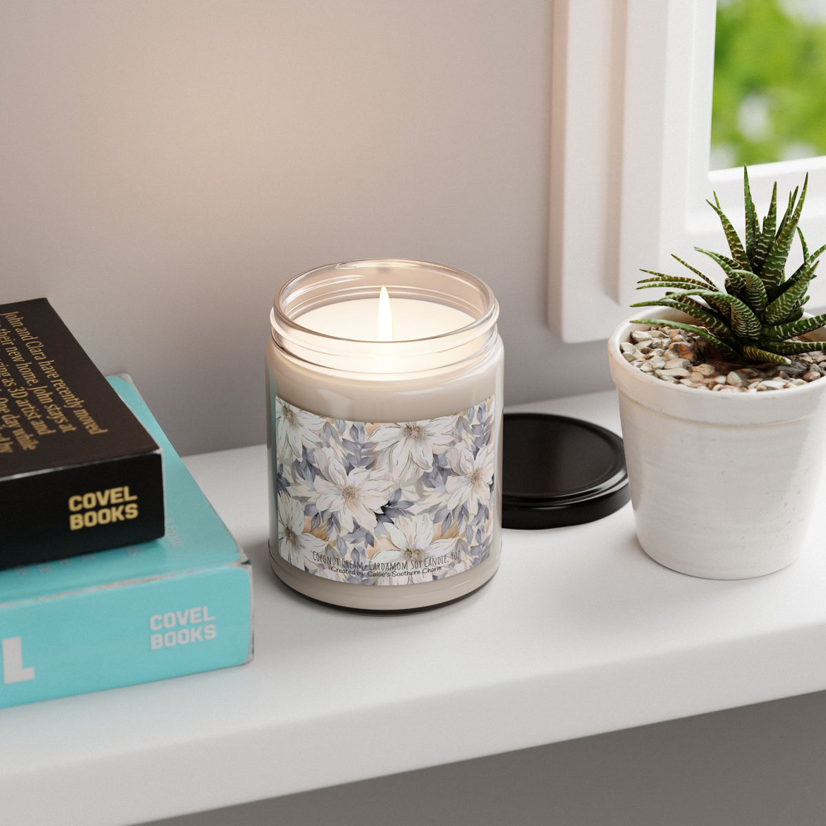 Floral Scented Soy Candle – Relaxing Home Decor, Eco-Friendly Aromathe